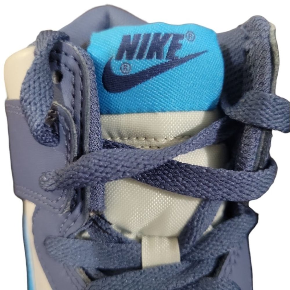 Nike Dunk High Light Bone Diffused Blue (GS)  - Big Kids - Picture 4 of 8